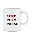 Puodelis stop play pause Puodelis stop play pause